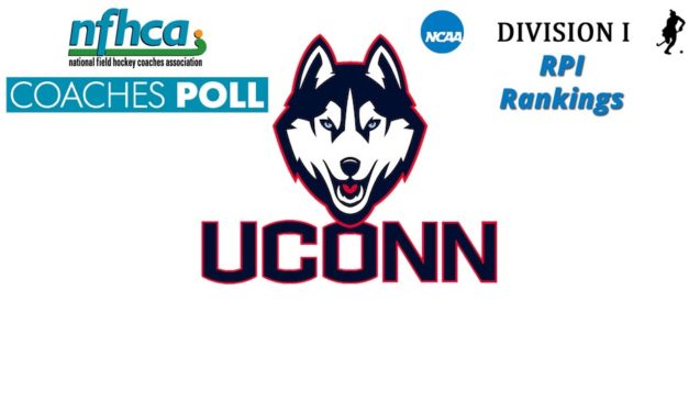 UCONN the #1 on latest NCAA RPI Rankings & NFHCA Coaches Poll