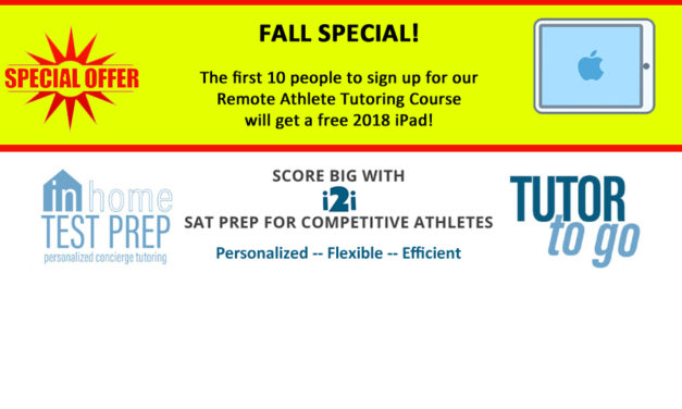 SPECIAL OFFER: SCORE BIG with i2i SAT Prep for Competitive Athletes